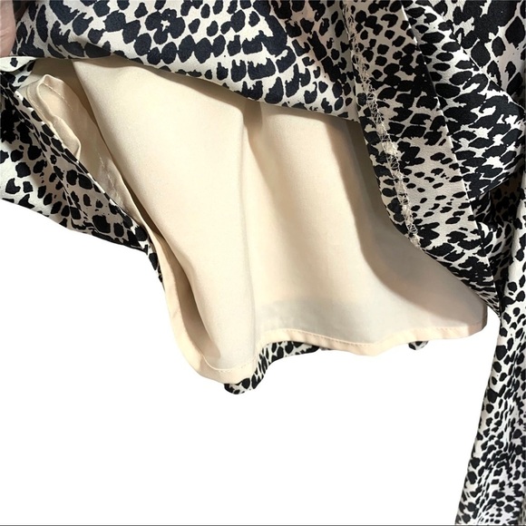 Eliza J Short Sleeve Chic Belted Sash Snakeskin Snake Print Mini Dress 6 petite - Picture 7 of 15